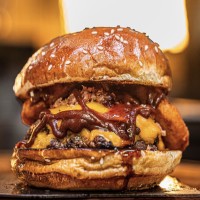 Extra beef burger